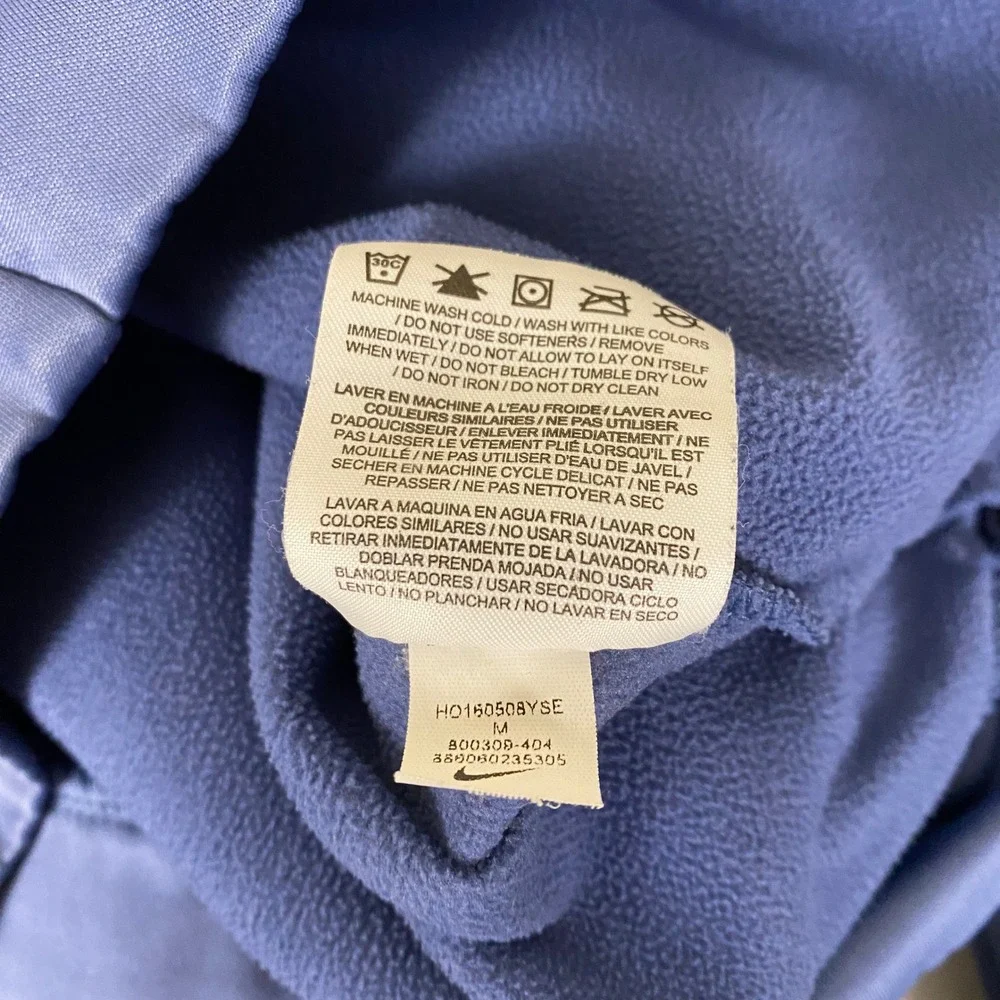 Nike Dri-FIT Pullover Hoodie Mens Medium Blue Gray Athletic Training‎ Sweatshirt